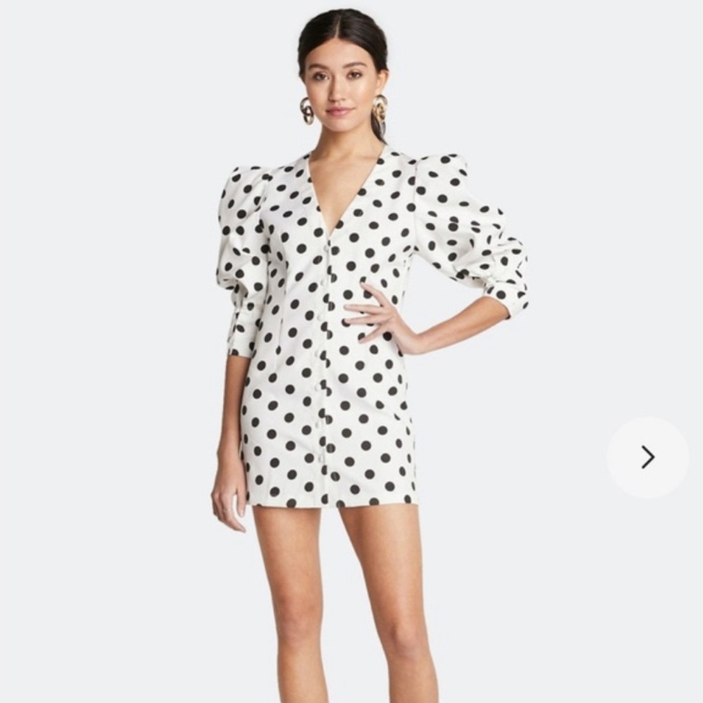 Choosy Mini Puff Sleeve Dress